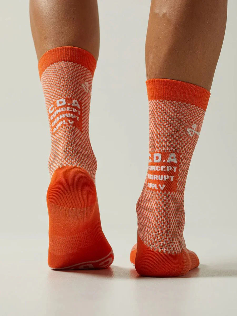 Medias Ciclismo Givelo CDA Naranja - Imagen 3