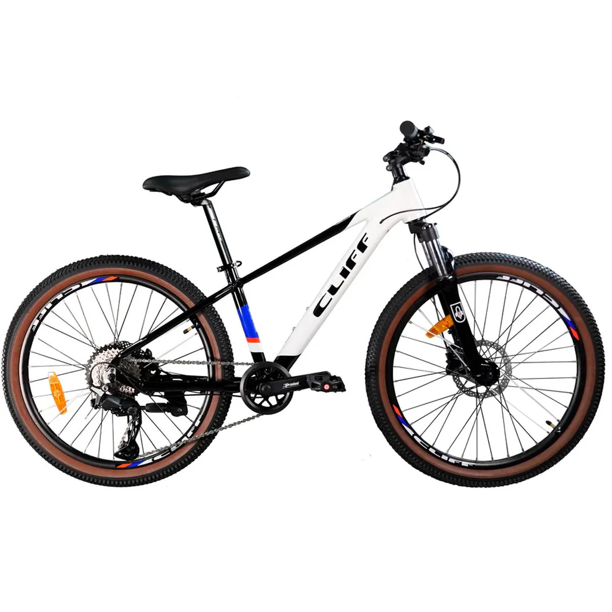 Bicicleta Cliff Rocket Niños 24" HD 10 Vel 2025 Blanco/Begro - Imagen 2