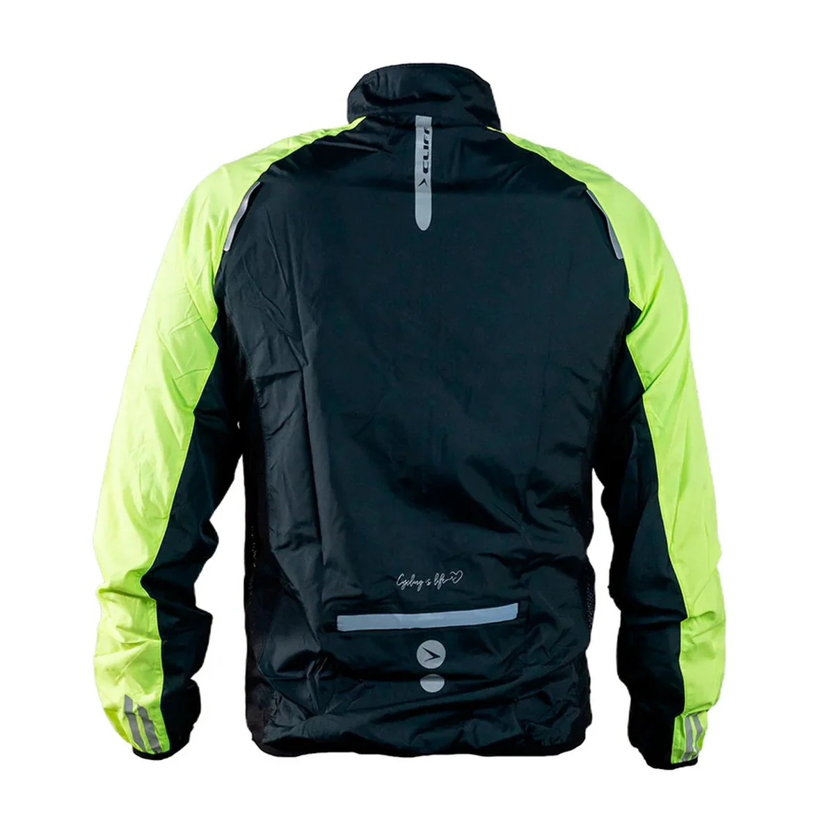 Chaqueta Ciclismo Cliff Elite New Black Yellow - Imagen 3