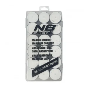 Pack 18 Overgrips Enebe Liso Blanco