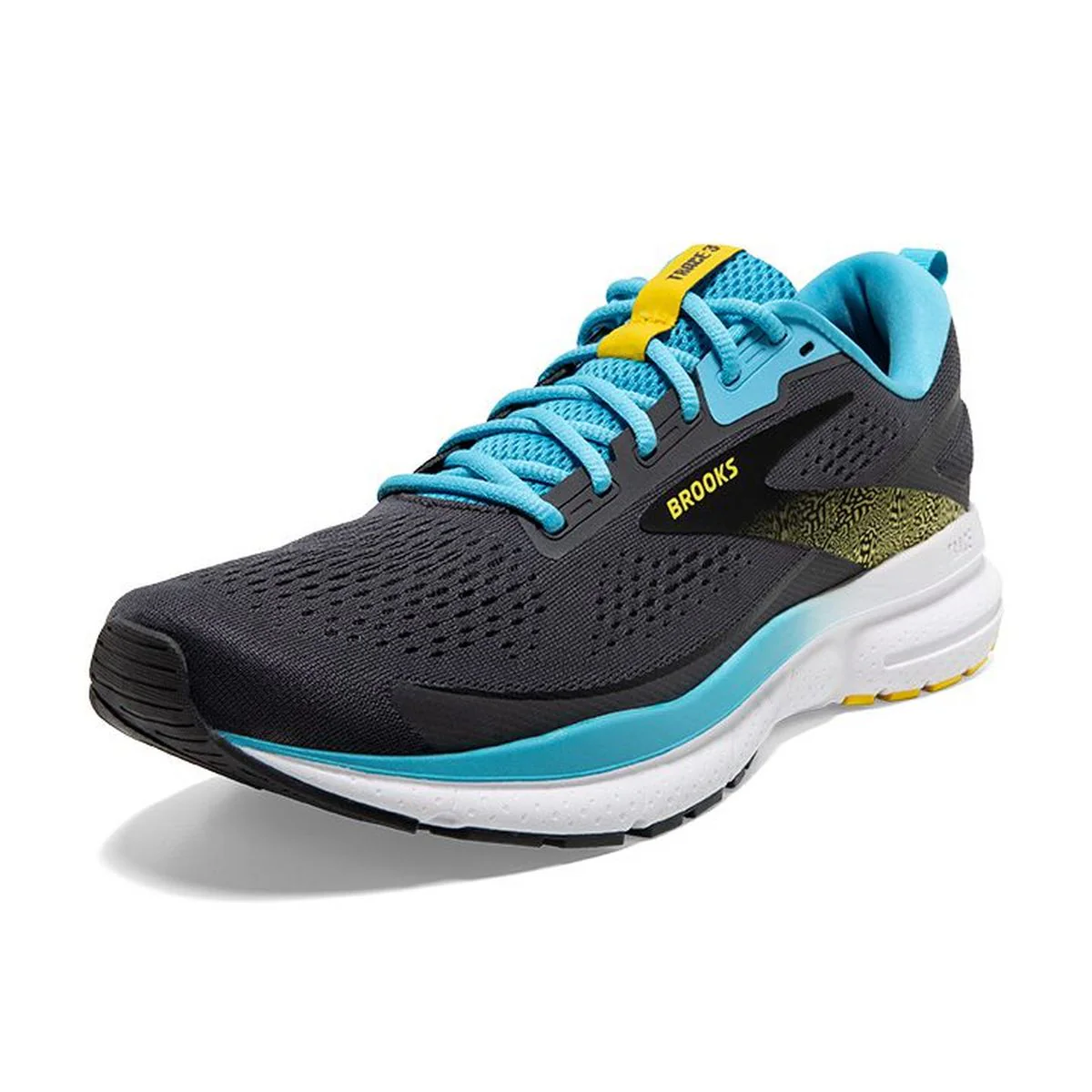 Tenis BrooksTrace 3 Forged Hombre Victoria Iron/Blue/Yellow - Imagen 5